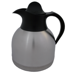 Pot isotherme à café IEZZY 1 litre inox couvercle noir