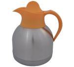 Thermoskan IEZZY theekan 1liter roestvrijstaal gele dop