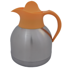 Pot isotherme à thé IEZZY 1 litre inox couvercle jaune