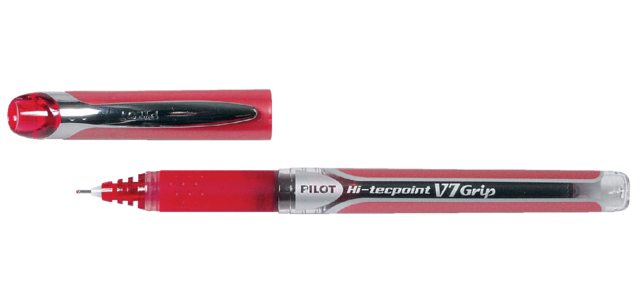 PILOT Hi-Tecpoint Grip V7 Medium red rollerball