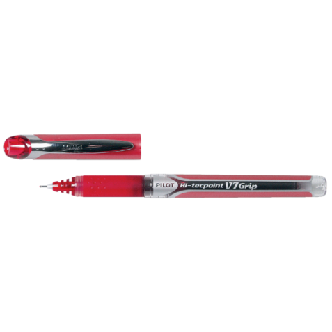 Rollerpen PILOT Hi-Tecpoint Grip V7 medium rood