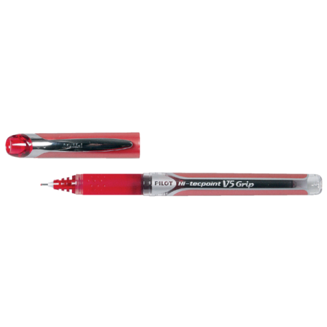 Rollerpen PILOT Hi-Tecpoint V5 Grip fijn rood