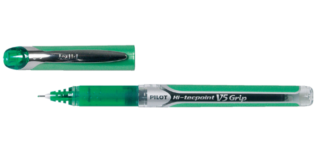Roller PILOT Hi-Tecpoint Grip V5 Fin vert