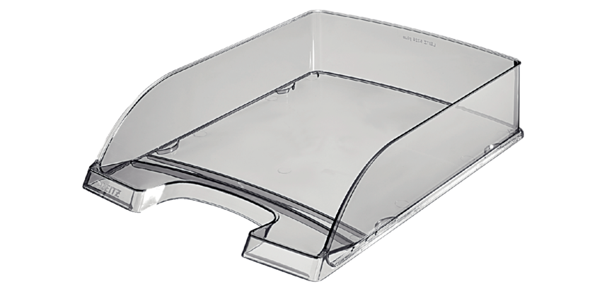 Corbeille à courrier Leitz Plus A4 transparent fumé