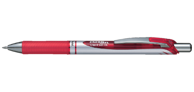 Pentel BL77 EnerGel Medium Red Gel Roller
