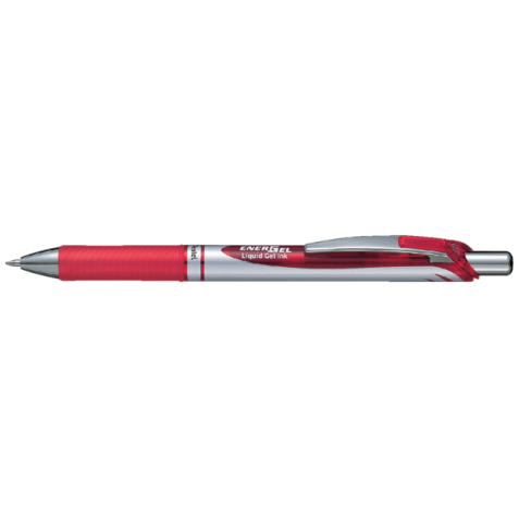 Roller gel Pentel Energel BL77 Medium rouge