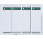 Etiquette dorsale Leitz Large 56x190mm à insérer blanc 100 pièces