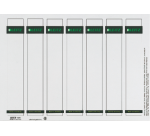 Etiquette dorsale Leitz Smal/courte 31x190mm à insérer blanc 175 pièces