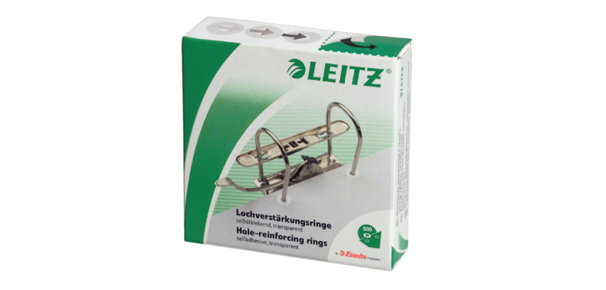 Reinforcement rings Leitz 1706 transparent plastic 500 pieces