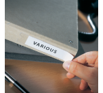 Transparent adhesive label holder Djois 25x102mm 12 pieces