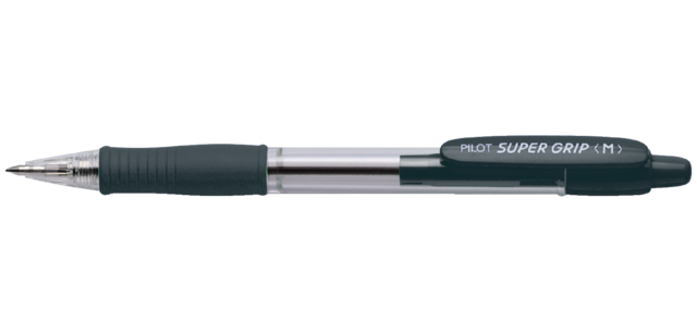 Pilot Super Grip Medium Black Ballpoint Pen