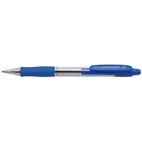 Stylo Bille PILOT Super Grip Medium bleu