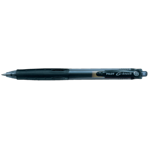 Stylo Gel PILOT  Begreen G-Knock Medium noir