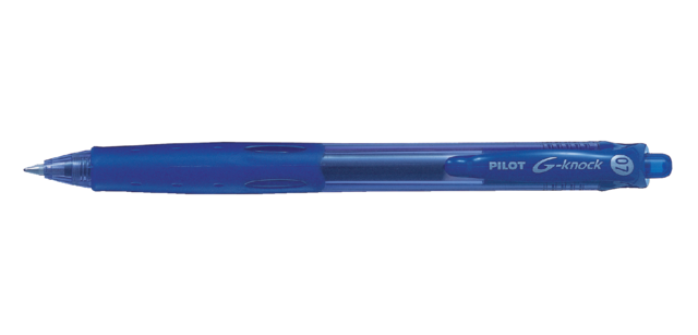 Stylo Gel PILOT  Begreen G-Knock Medium bleu