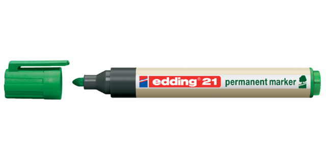 Edding 21 EcoLine Marker Rundspitze 1,5-3mm Grün