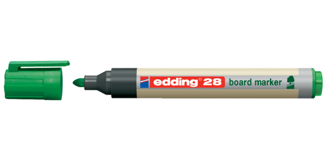 Whiteboardmarker edding 28 EcoLine Rundspitze 1,5-3mm grün