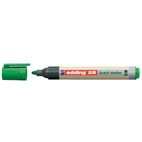 Marqueur tableau blanc edding 28 EcoLine ogive 1.5-3mm vert