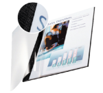 Inbindomslag Leitz 7mm zachte kaft zwart 10 stuks