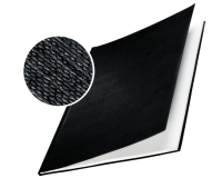 En_tapa de encuadernacion channel rigida 35570 negra lomo b capacidad 71/105 hojas