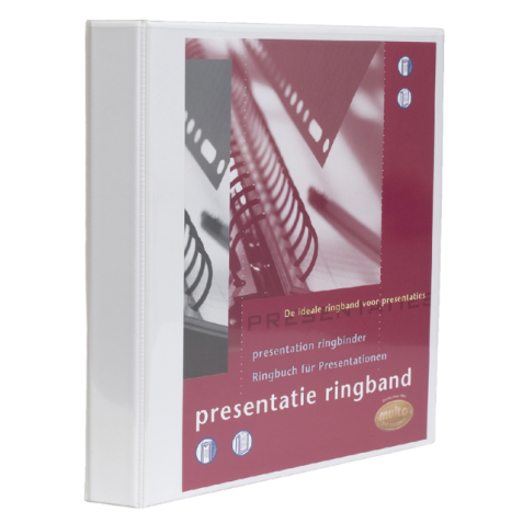 Classeur de présentation Multo A4 23 anneaux méc-O 25mm blanc