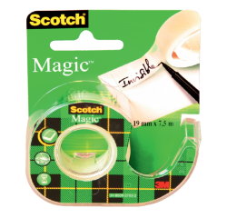 Scotch Magic Tape 810 7.5m x 19mm Invisible + Dispenser