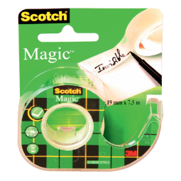 Ruban adhésif Scotch Magic 810 7,5mx19mm invisible + dévidoir