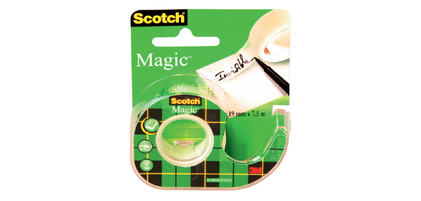 Scotch Magic Tape 810 7.5m x 19mm Invisible + Dispenser