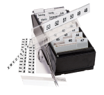 Indextabs Djois 10x150mm zelfklevend aanpasbaar permanent wit 5 stuks