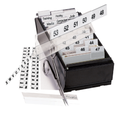 Indextabs Djois 10x150mm zelfklevend aanpasbaar permanent wit 5 stuks