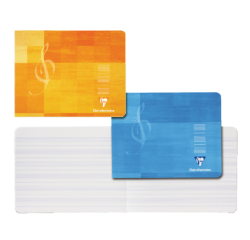 Cahier Clairefontaine musique 220x170mm 48 pages 90g assorti