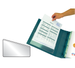 Transparent adhesive PP pouch model U Djois 217x130mm 5 pieces