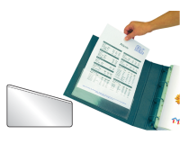 Insteektas Djois U-map 217x130mm zelfklevend PP transparant 5 stuks