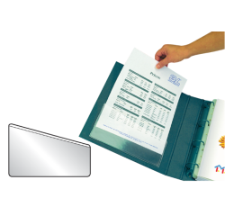 Insteektas Djois U-map 217x130mm zelfklevend PP transparant 5 stuks