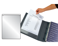 Insteektas Djois U-map 115x158mm zelfklevend PP transparant 5 stuks