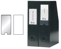 Porte-étiquettes Djois 55x150mm adhésif transparent 6 pièces