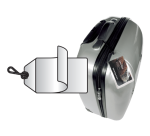 Label bagage Djois 3L 11120 72x123mm met nylonkoord transparant 10 stuks