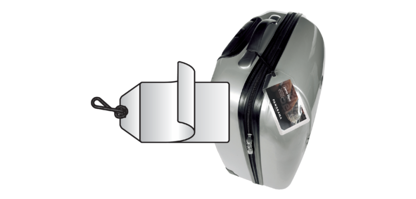 Gepäckanhänger Djois 3L 11120 72x123mm + transparenter Nylonfaden 10 Stück