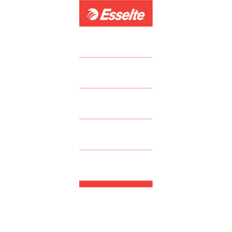 Etiquette dorsale Esselte Large 50x158mm carton blanc 100 pièces