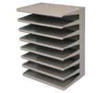 Etagère trieur Vepa Bins 8 compartiments gris