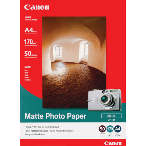 Inkjetpapier Canon MP-101 A4 170gr mat 50 vel