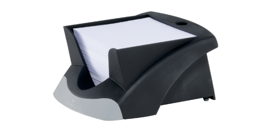 Bloc-cube Vegas 90x90mm noir avec 500 feuillets