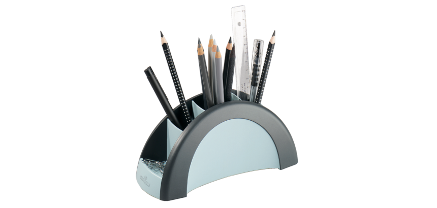 Organiseur de bureau Durable Vegas 5 compartiments noir/gris