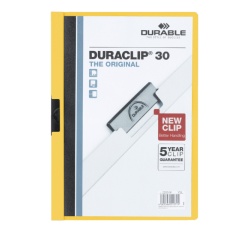 Chemise à clip Durable Duraclip A4 3mm 30 feuilles jaune