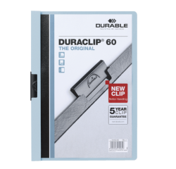 Chemise à clip Durable Duraclip A4 6mm 60 feuilles bleu