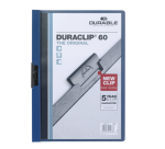 Durable Duraclip A4 6mm 60 Sheets Dark Blue Clip Folder