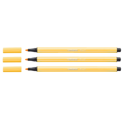 En_rotulador stabilo acuarelable pen 68 amarillo limon punta gruesa 1mm