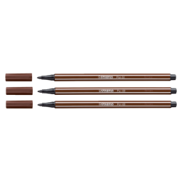 En_rotulador stabilo acuarelable pen 68 marron punta gruesa 1mm