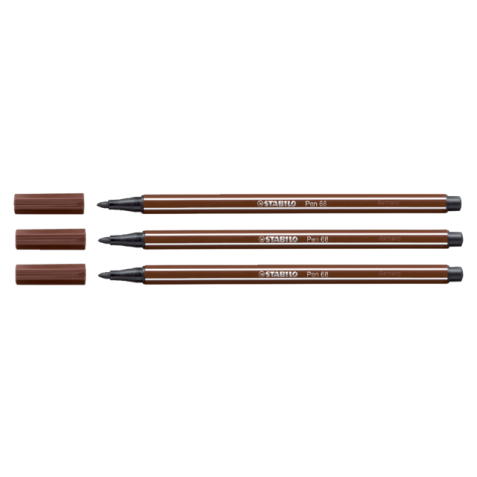 Feutre STABILO Pen 68/45 Medium marron