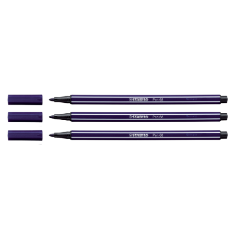 Feutre STABILO Pen 68/22 Medium bleu prusse
