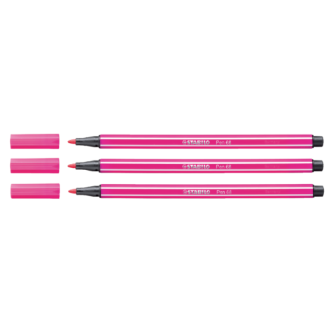 Feutre STABILO Pen 68/56 Medium rouge clair